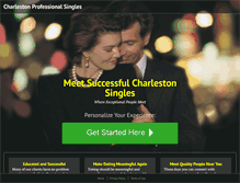 Tablet Screenshot of charlestonprofessionalsingles.com